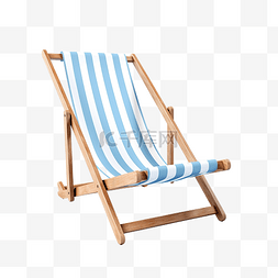 蓝色沙滩椅图片_沙滩椅 3d 图