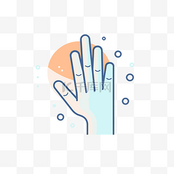 用肥皂洗手图片图片_洗手肥皂标志的线条图标 向量