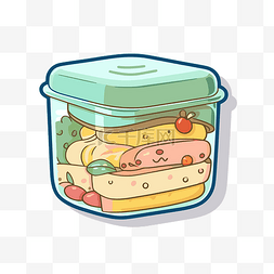三明治图片_空玻璃罐里的午餐容器，里面有三