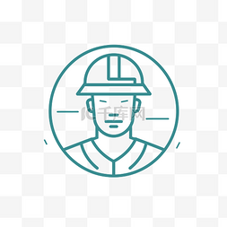 惠艺术字节日图片_建筑工人图标与建筑工作图标线条