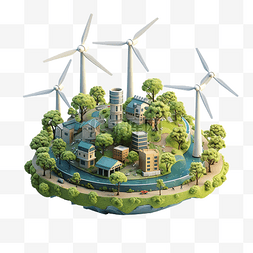 系统行业图片_可再生能源更新图 3d