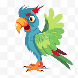 鹦鹉剪贴画彩色鸟类人物鹦鹉主题