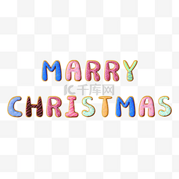 圣诞快乐海报背景图片_圣诞快乐卡通食物字母