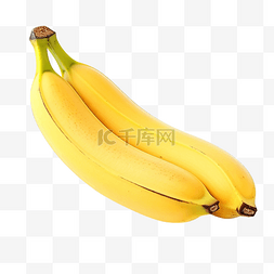 孤立的黄色香蕉