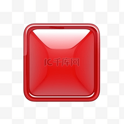 红色的网络符号图片_红色卡通方形按钮