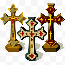 3个十字架 向量