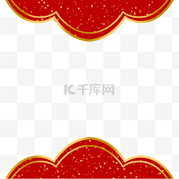 传统节日剪纸装饰图片_春节兔年中国新年红色剪纸卡通边