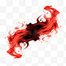 黑色火焰png图片_红色和黑色的火焰