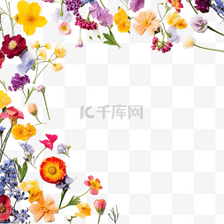 蓝色金粉背景图片_春天的花朵背景