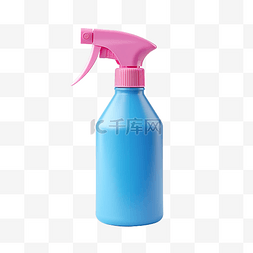 清潔图片_喷雾瓶粉色蓝色