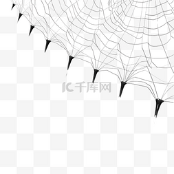 3D 渲染蜘蛛网用于万圣节庆祝日装