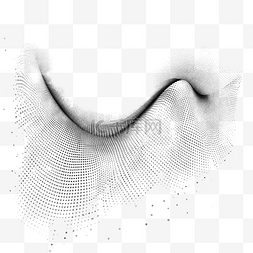 抽象点状图片_点状波浪图案