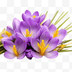 森林紫色图片_番红花花春天紫色藏红花