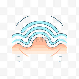 健康科学矢量图概念线波浪曲线波
