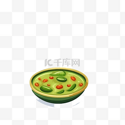 辣椒绿图片_无缝模式与墨西哥传统绿汤