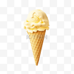 黃色冰淇淋