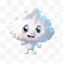 闪电云图片_有趣的卡通人物云与闪电