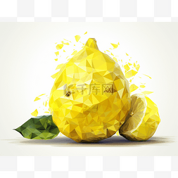 多边形图形柠檬