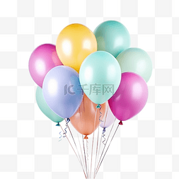 派对用的粉彩气球