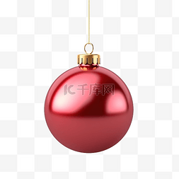 新年快乐插图图片_圣诞节孤立红色金色豪华摆设球 3d