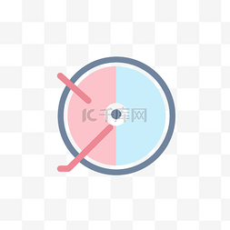 形状的图形图片_粉色和蓝色圆盘形状的图形冰球底