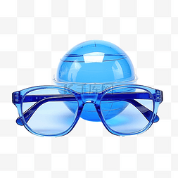 传统眼镜图片_蓝色眼镜玩具