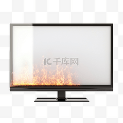电视空白图片_平板电视有静态电视噪音