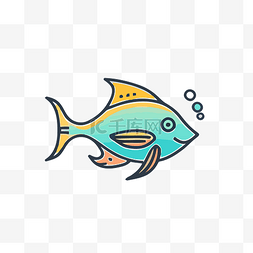 社交媒体的鱼和鱼插图 向量