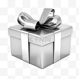 银色金属丝带礼品盒概述