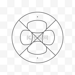 用铅笔画出一个由三部分组成的圆