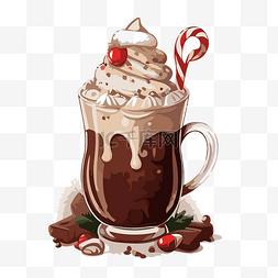 巧克力热可可图片_圣诞热可可
