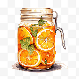 刷新橙色饮料罐