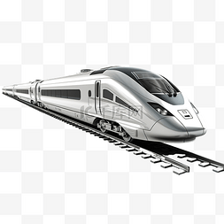 现代火车图片_快速列车 3d 渲染