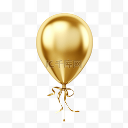 生日快日气球图片_金色横幅气球
