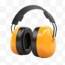 保护耳朵图片_耳罩的 3d 插图