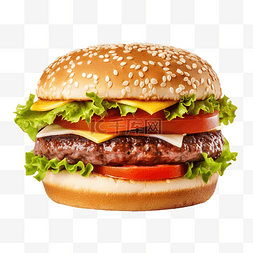 芝士牛肉卷图片_孤立的美味汉堡
