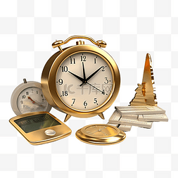 时间概念手表图片_信贷和贷款对象时间图3d
