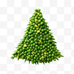 用玉米做的圣诞树