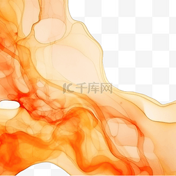 石英表矢量图片_抽象橙色水彩或酒精墨水艺术与金