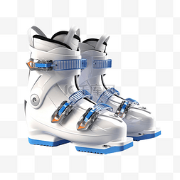 3d 滑雪鞋图