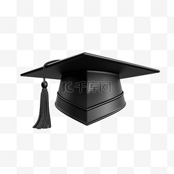 毕业帽 3d 渲染图