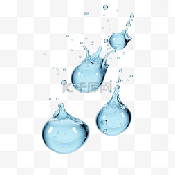蓝色水滴落下图片_落下的水滴