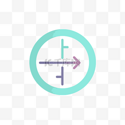 紫色的图标图片_紫色的箭头矢量图