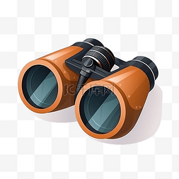 双筒望远镜 平面 颜色