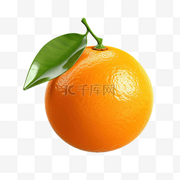 3d 橙色水果