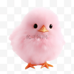 粉色小鸡图片_粉红色可爱的小鸡