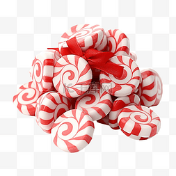 奇诺比珂图片_糖果圣诞节红色和白色