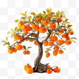收获日图片_韩国感恩节中秋收获的橙色果实的