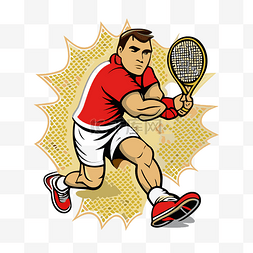網球運動員 向量