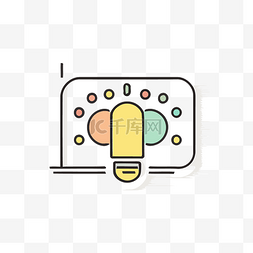 led灯矢量图片_带有彩色圆点的麦克风的图形图标